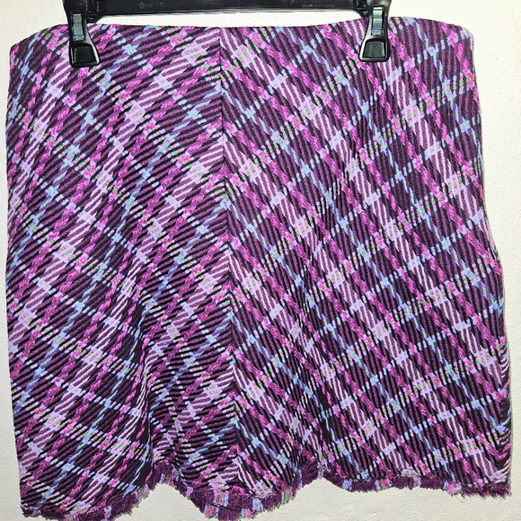 Kate Spade Wool Mini Skirt Glitter Twill Rare Vintage Discontinued 14 NWOT - Picture 10 of 15